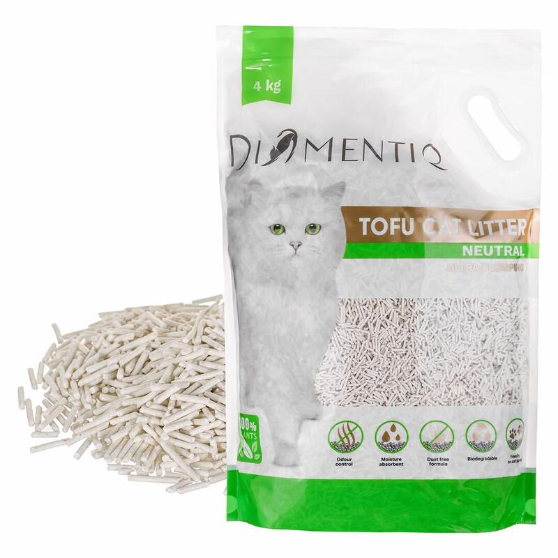 Diamentiq Tofu Neutral Ultra Clumping - Arena Vegetal - 4kg