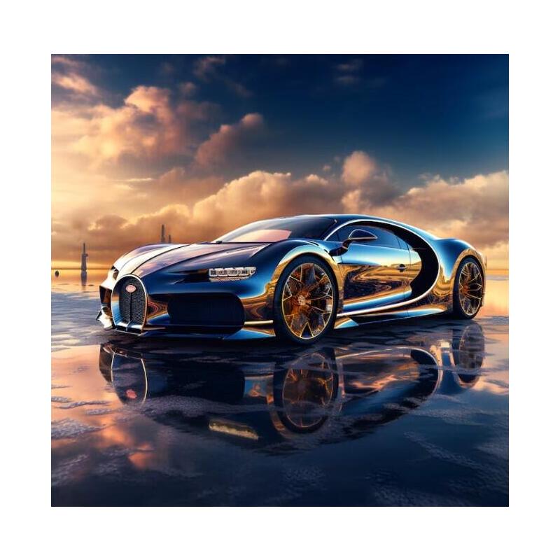 Diamentowa Mozaika - Auto Bugatti