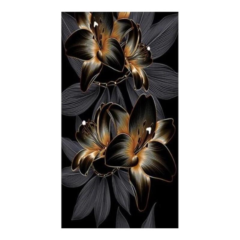 Diamentowa Mozaika - Lilie Czarne I Zlote