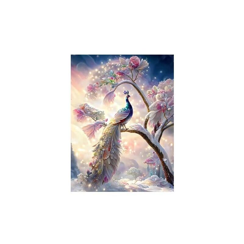 Diamentowa Mozaika - Paw Na Galezi