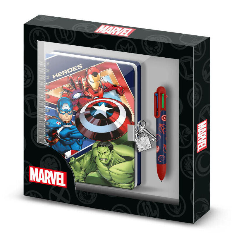 Diario + Boligrafo Los Vengadores Avengers Marvel