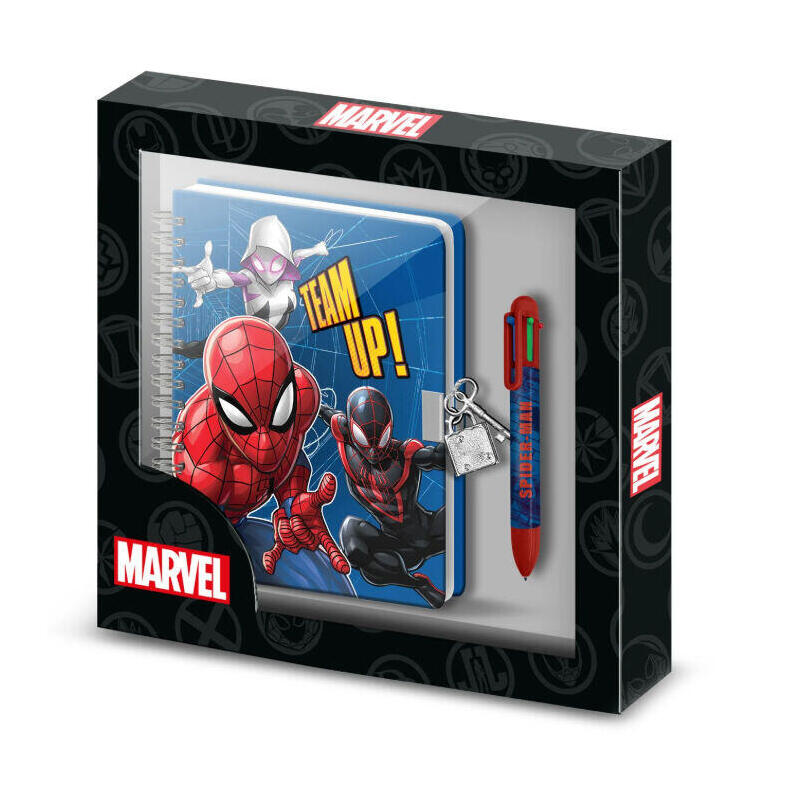 Diario + Boligrafo Spiderrman Marvel