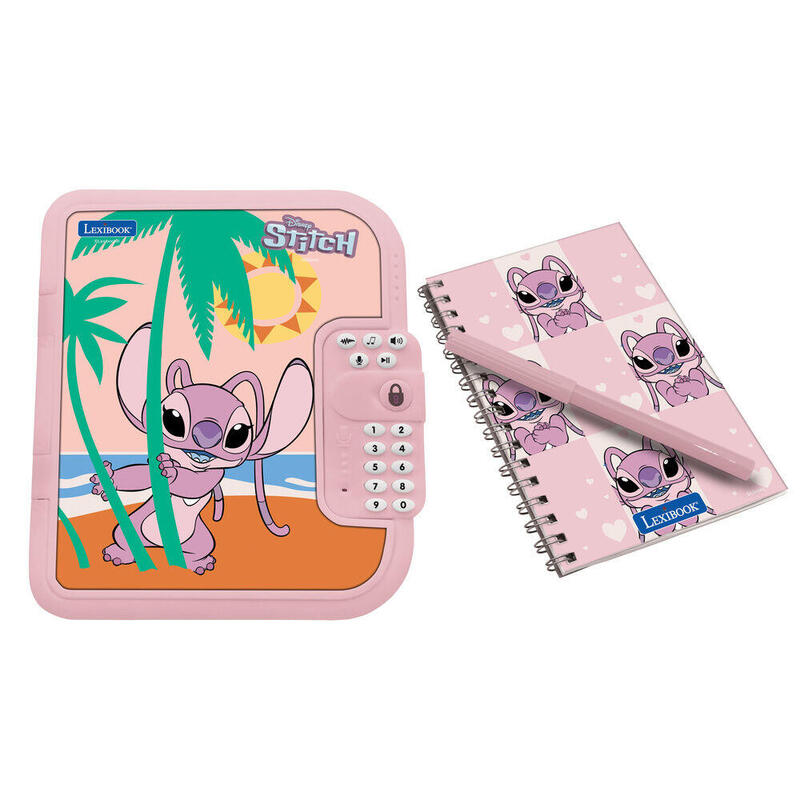 Diario Electronico Angel Stitch Disney