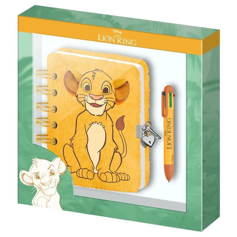 Diario Peluche + Boligrafo El Rey Leon Disney
