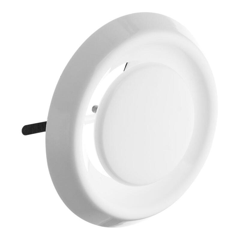 Difusor De Empotrar Redondo Ø125x47mm Abs Blanco
