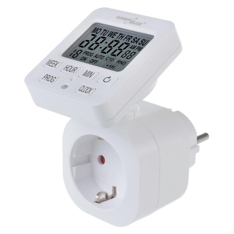 Digital Timer Gb605 E Greenblue 16a Ip20