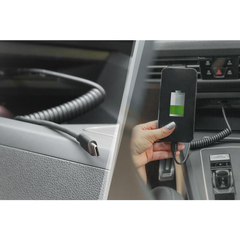 Digitus Cable De Espiral Usb-C->Usb-C 1m Usb-C->Usb-C Negro
