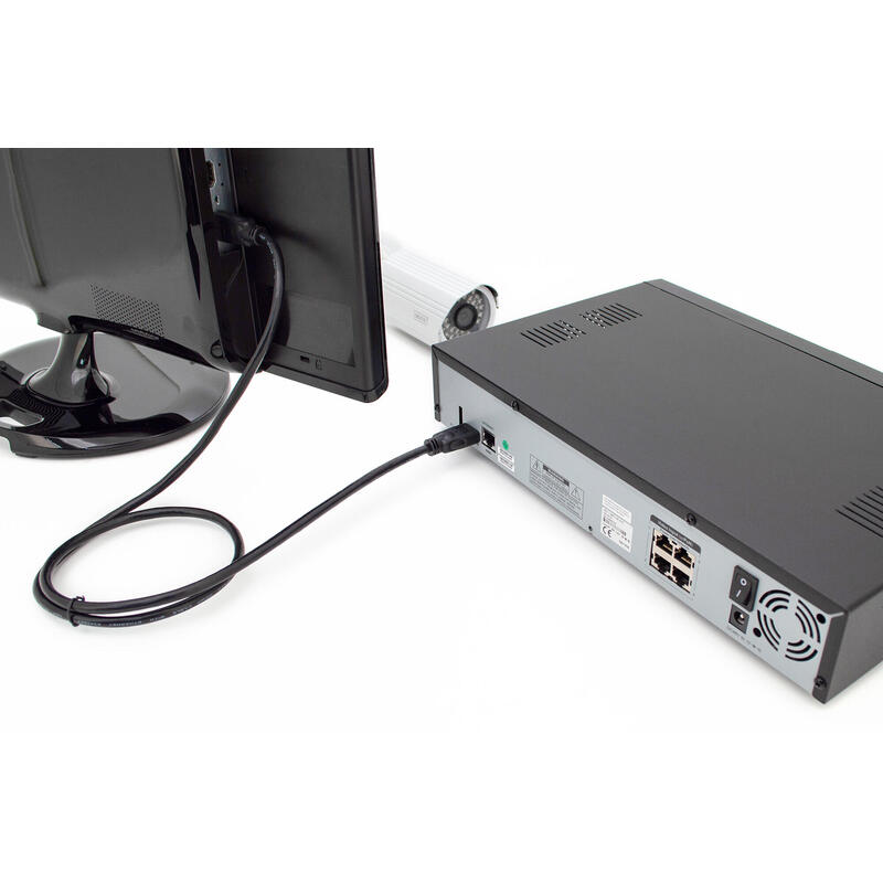 Digitus Dk-330123-010-S Cable Hdmi 1 M Hdmi Tipo A (Estándar) Negro