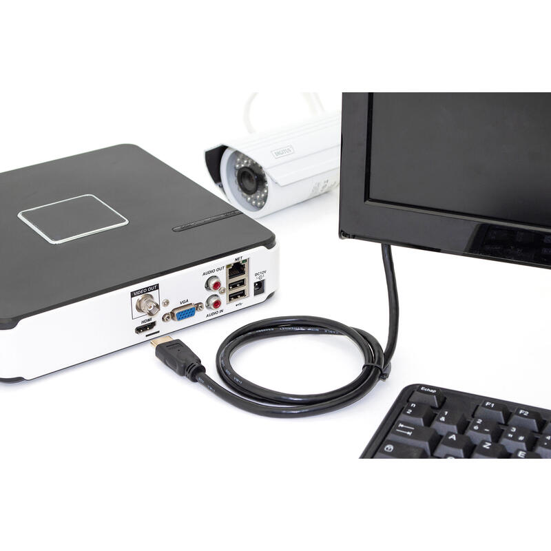 Digitus Dk-330123-010-S Cable Hdmi 1 M Hdmi Tipo A (Estándar) Negro