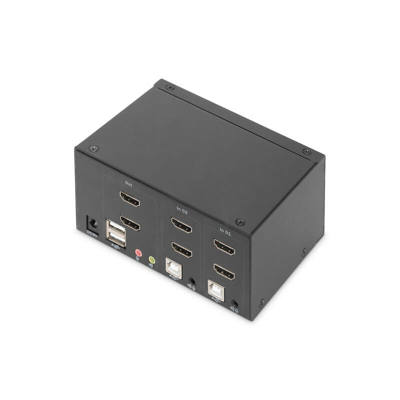 Digitus Ds-12860 Kvm Switch Hdmi De Escritorio 2 Puertos