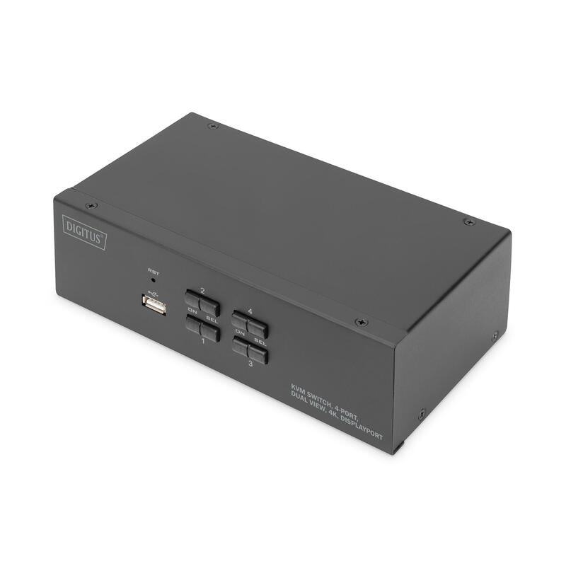 Digitus Kvm Switch 4-Port Dp 4k Dual Display