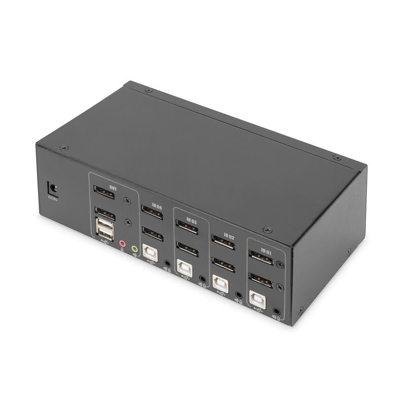 Digitus Kvm Switch 4-Port Dp 4k Dual Display