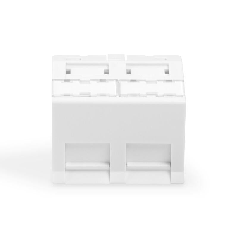 Digitus Placa Frontal, 2 Puertos, 45 X 45 Mm, Acodada, Para Marco Dn-93802-5-Sh