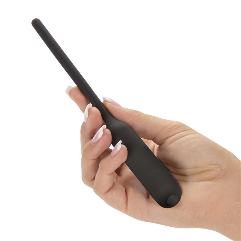 Dilatador De Uretra Con Vibración Negro