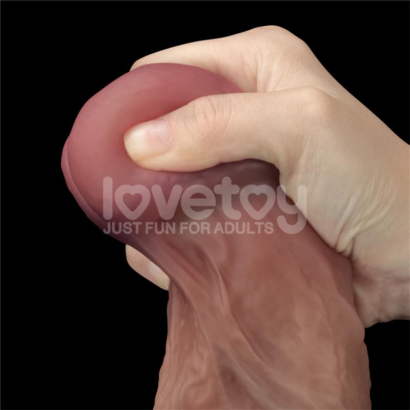 Dildo Dual Layered Xxl 10.5 Negro