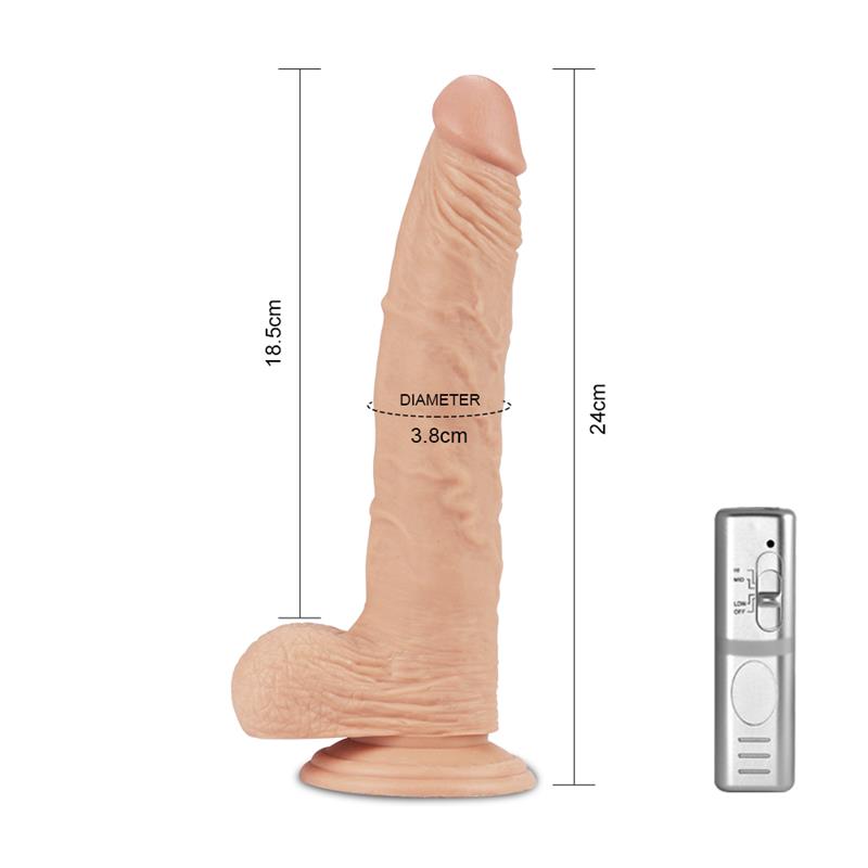 Dildo Real Extreme Con Vibración 9.5 Natural