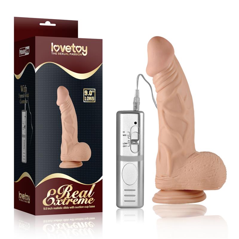 Dildo Real Extreme Dildo Con Vibración 9 Natural
