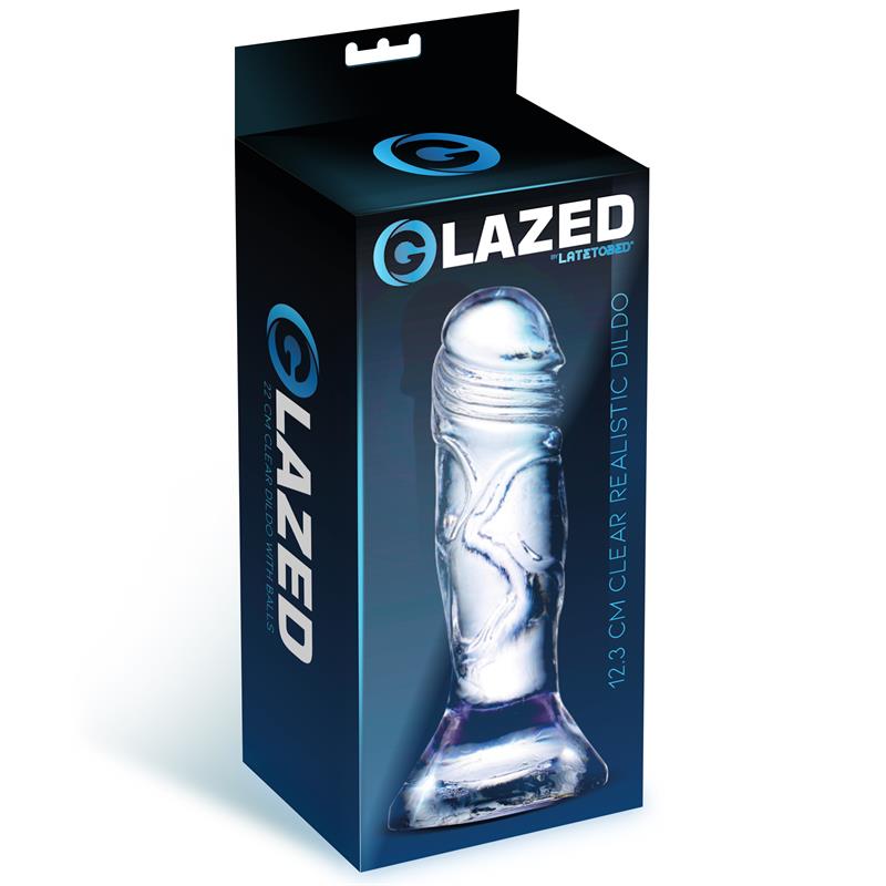 Dildo Realista Material Cristalino 12,3 Cm