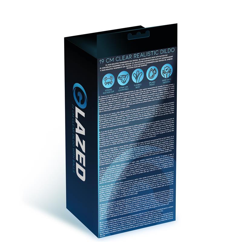 Dildo Realista Material Cristalino 19 Cm