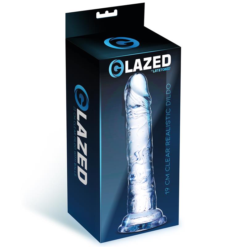 Dildo Realista Material Cristalino 19 Cm