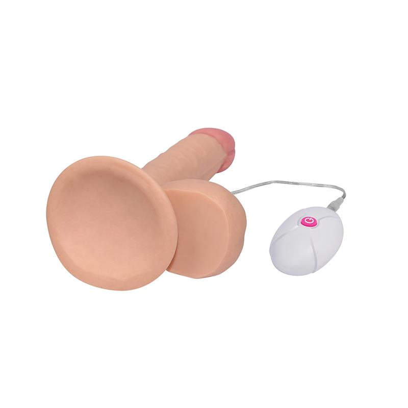 Dildo The Ultra Soft Dude Con Vibración 7.5 Natural