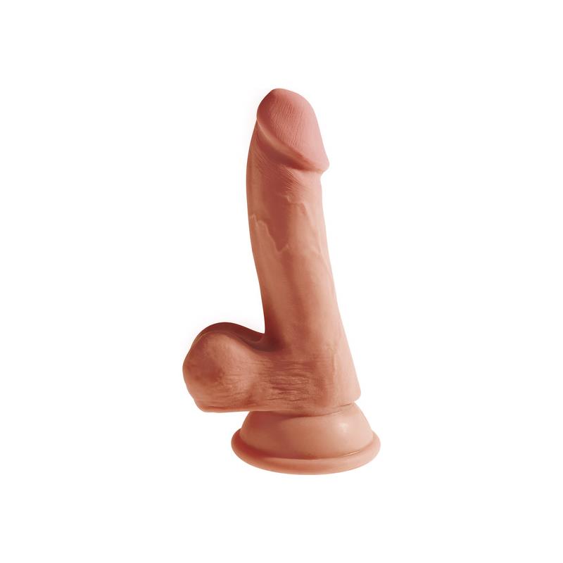 King Cock - Plus 3d Dildo Con Testiculos 17 Cm