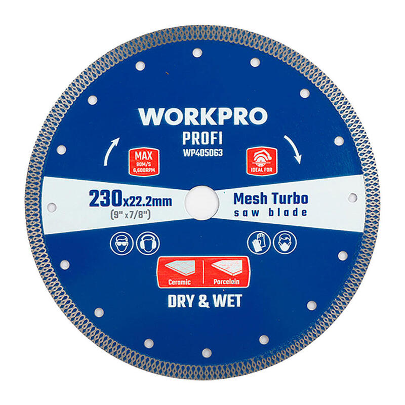 Disco Diamantado Continuo Mesh Turbo Profi Ø125 X 22,2 Mm