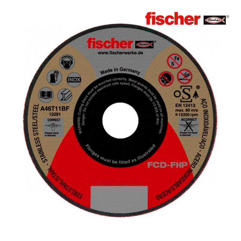 Disco Fcd-Fhp 115x1x22,23 Inox 531688 Fischer
