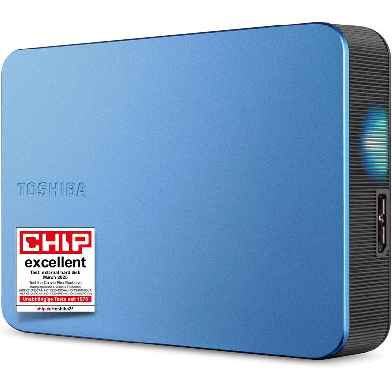 Disco Hdd Toshiba 4tb Extern 2 5'' Blue 6 4cm 2 5'' Usb3.2 Gen1 Canvio Flex