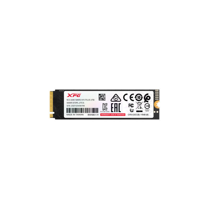 Disco Ssd Adata Mars 970 Plus 2.0 Tb, Pcie Gen5 X4, Nvme, M.2 2280 Smar-970pl-2tcs