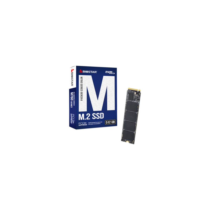 Disco Ssd Biostar M.2 Nvme 512gb M760 Sa122pmec5 2280 Read 2800mb/S Write 1200mb/S