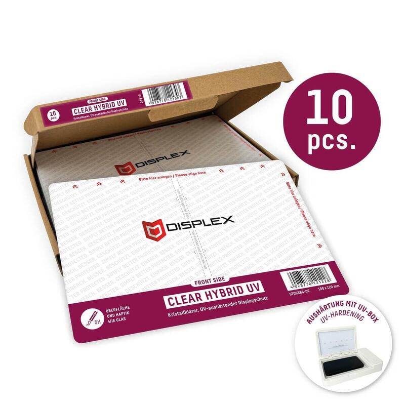 Displex Schutzfolie Pro Cut Clear Hybrid Uv 7" 10 Pcs.