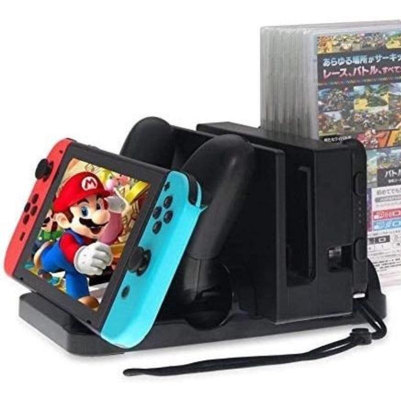 Dobe Tns-895 Soporte Carga Mandos Nintendo Switch Negro Base De Carga