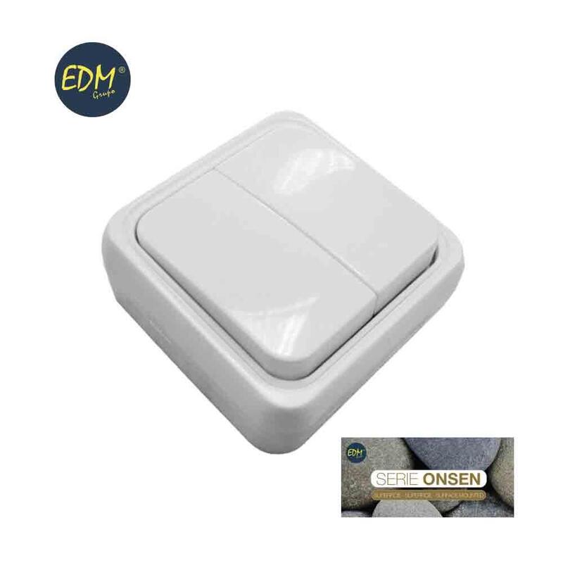 Doble Interruptor Superficie "Serie Onsen"