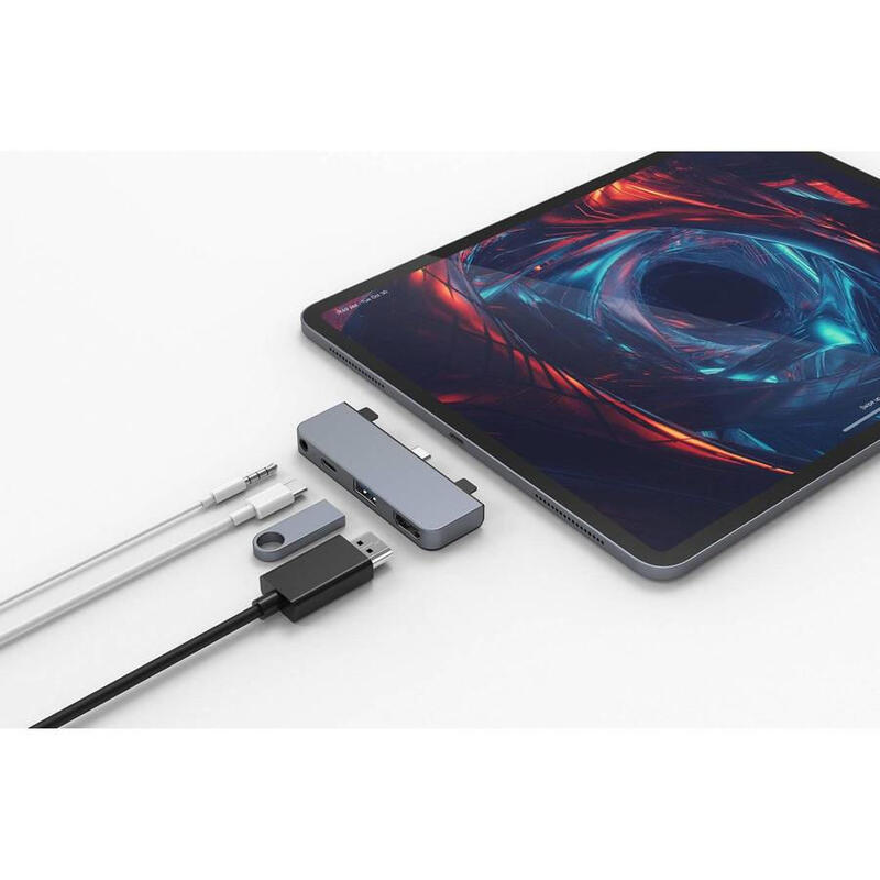 Dockingstation Hyperdrive 4 En 1 Usb-C Ipad Pro4-In-1 Hd319e-Silver