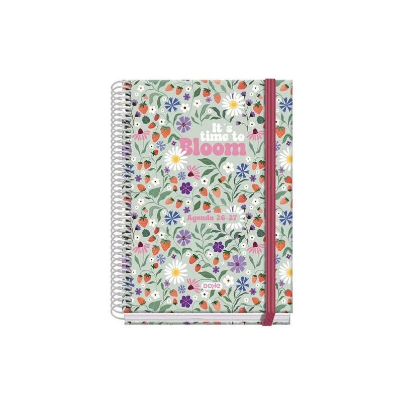 Dohe Agenda Escolar Prime A5 Espiral Dp Cartón Forrado Mod. Bloom 2026-2027