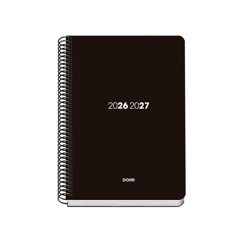 Dohe Basic Element Agenda Escolar 26/27 - Formato A5 - Dia Pagina - Papel Offset Ahuesado 70g - Cubierta De Carton