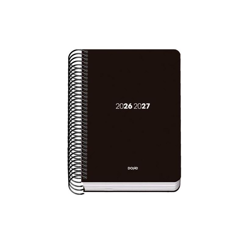 Dohe Basic Element Agenda Escolar 26/27 - Formato A6 - Dia Pagina - Papel Offset Ahuesado 70g - Cubierta De Carton
