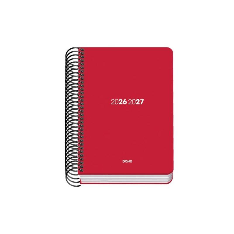 Dohe Basic Element Agenda Escolar 26/27 - Formato A6 - Dia Pagina - Papel Offset Ahuesado 70g - Cubierta De Carton