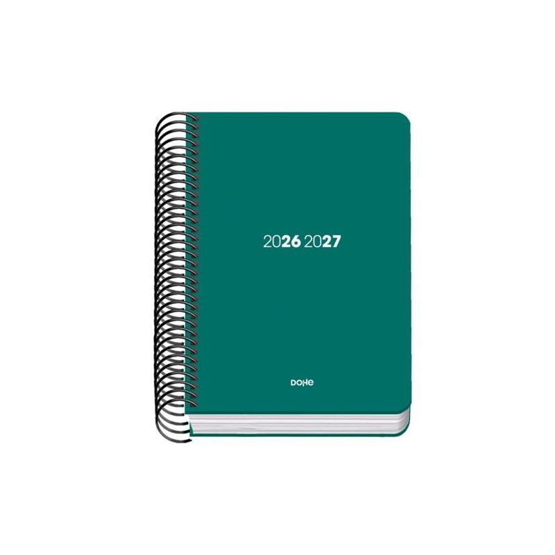 Dohe Basic Element Agenda Escolar 26/27 - Formato A6 - Dia Pagina - Papel Offset Ahuesado 70g - Cubierta De Carton