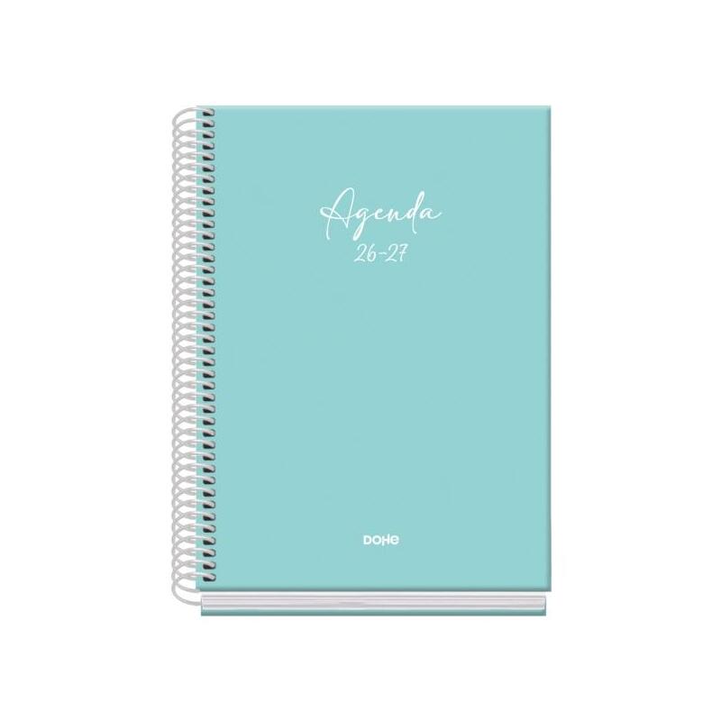 Dohe Basic Serenity Agenda Escolar 26/27 - Formato A5 - Semana Vista - Papel Offset Ahuesado 70g - Cubierta De Carton