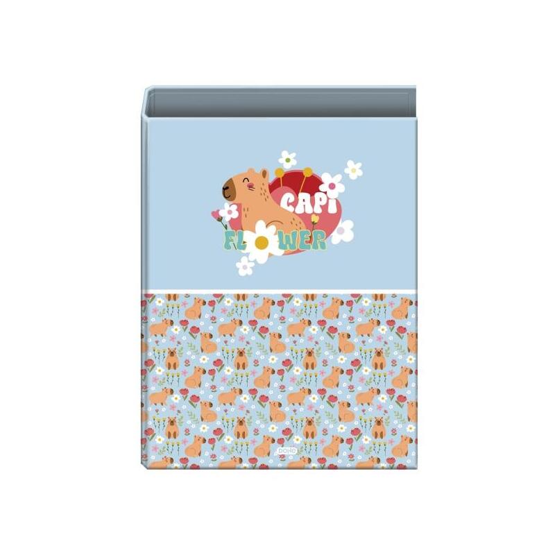 Dohe Capi Flower Carpeta Con 4 Anillas De 40mm - Formato Folio - Guardas Impresas - Cubierta De Carton Plastificado -