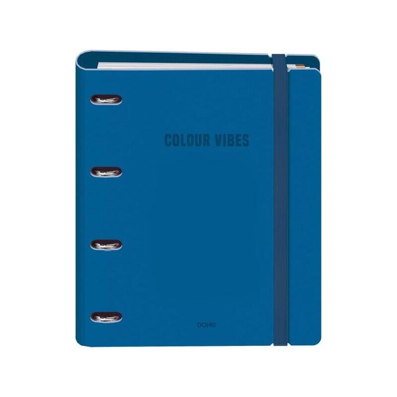 Dohe Colour Vibes Polyfoam Carpeta De 4 Anillas Mixtas De 35mm A4 Recambio 100 Hojas Cuadricula 5mm - Cubierta De