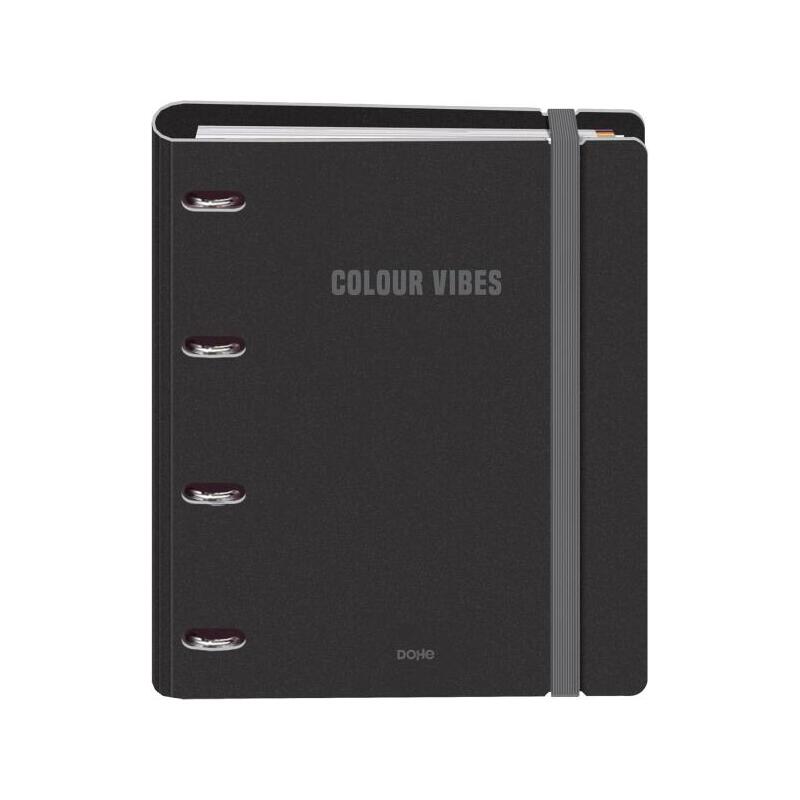 Dohe Colour Vibes Polyfoam Carpeta De 4 Anillas Mixtas De 35mm A4 Recambio 100 Hojas Cuadricula 5mm - Cubierta De