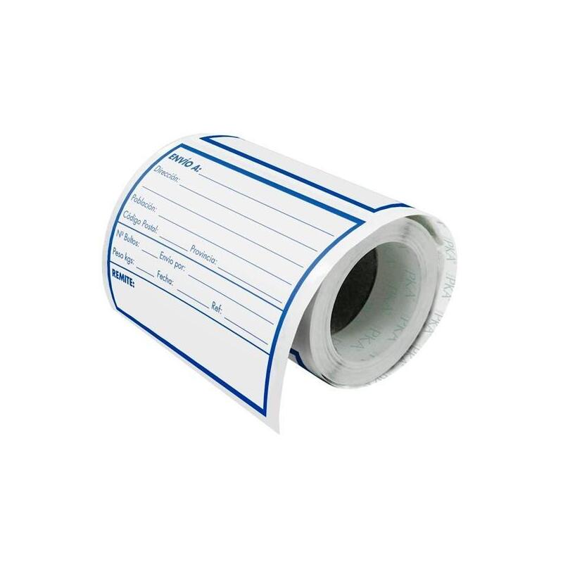 Dohe Packia Rollo Etiquetas Adhesivas Preimpresas Para Envíos / 109 X 82 Mm / "Envío"