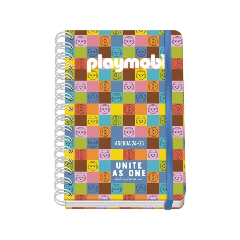 Dohe Playmobil Unite As One Agenda Escolar 25/26 Espiral Wire?O A5 - Semana Vista - Papel 80g/M2 - 4 Hojas De Pegatinas