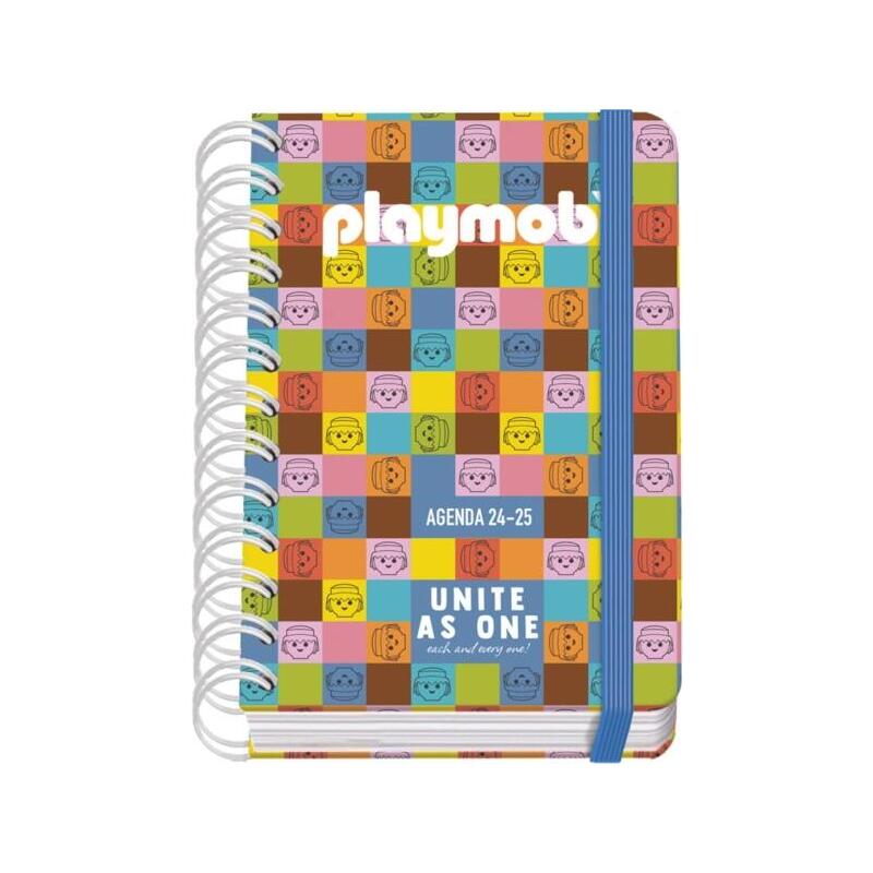 Dohe Playmobil Unite As One Agenda Escolar 25/26 Espiral Wire?O A6 - Dia Pagina - Papel 80g/M2 - 4 Hojas De Pegatinas -