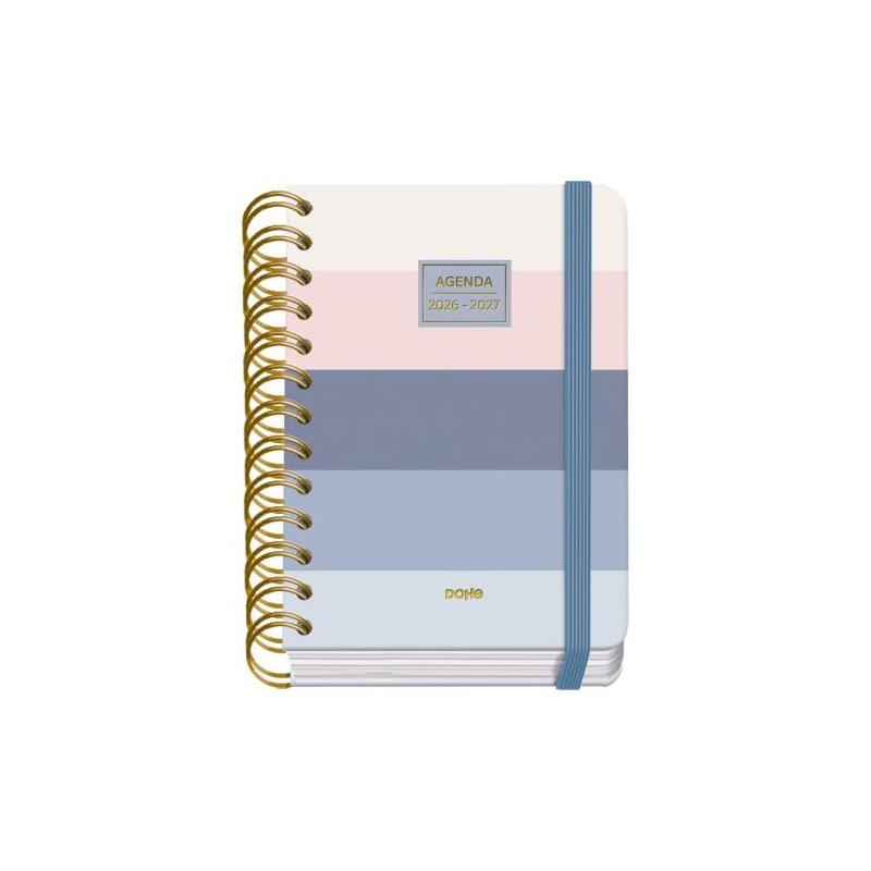 Dohe Premium Donna Agenda Escolar 26/27 - Formato A6 - Dia Pagina - Papel Offset Ahuesado 80g - Cubierta De Carton