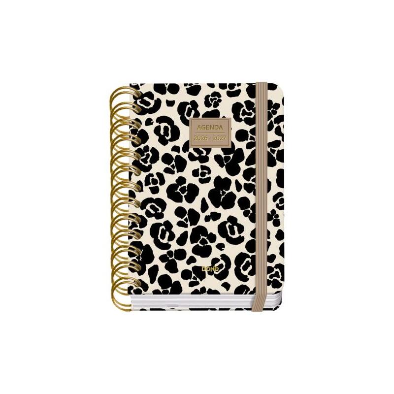Dohe Premium Wild Agenda Escolar 26/27 - Formato A6 - Dia Pagina - Papel Offset Ahuesado 80g - Cubierta De Carton