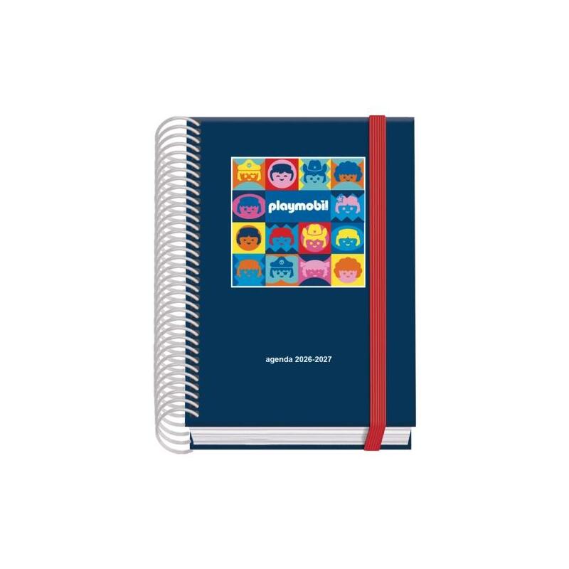 Dohe Prime Playmobil Agenda Escolar 26/27 - Formato A6 - Dia Pagina - Papel Offset Ahuesado 70g - Cubierta De Carton